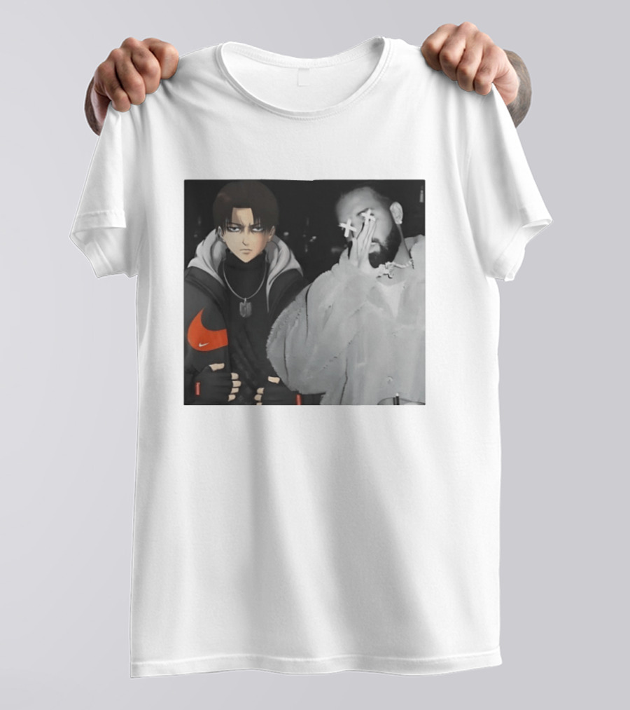 Levi Ackerman Nike Puffer Jacket Drake Crossover Fashion T-Shirt