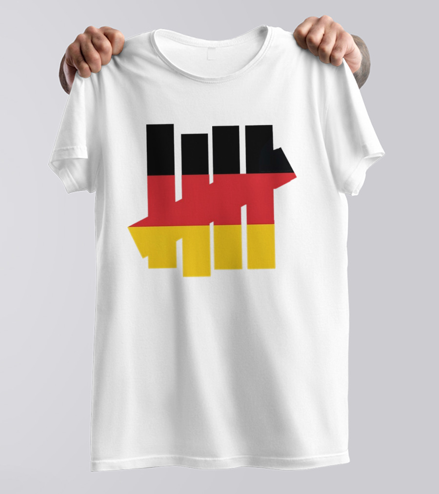 Germany Flag Undefeated Tally Marks Black Red Gold T-Shirt