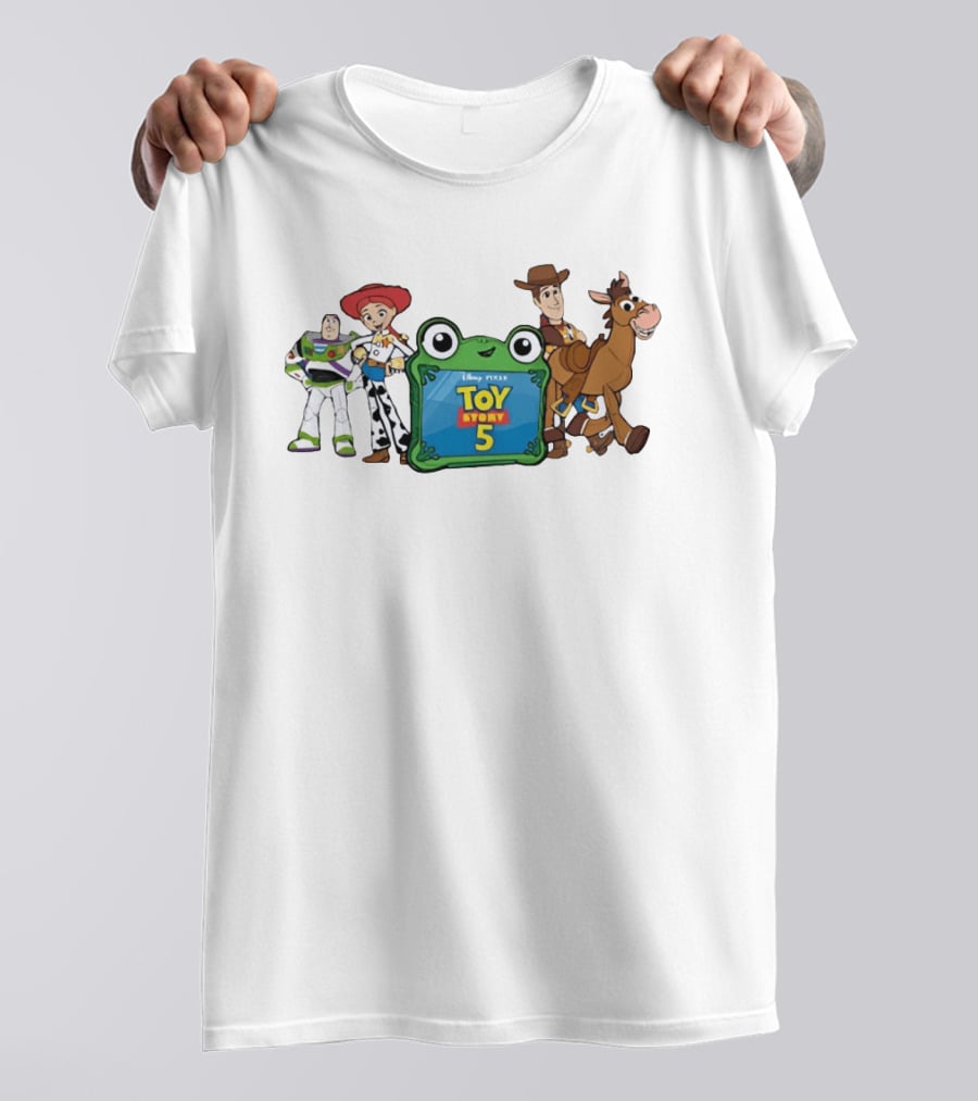 Toy Story 5 Jessie Buzz Woody Bullseye Disney Pixar Group T-Shirt