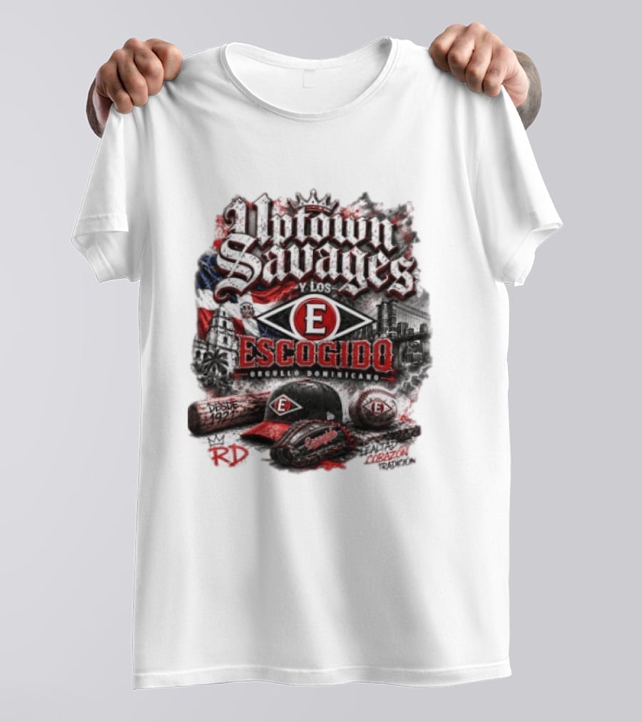 Uptown Savages Y Los Escogido Desde 1922 Orgullo Dominicano Tradición RD T-Shirt