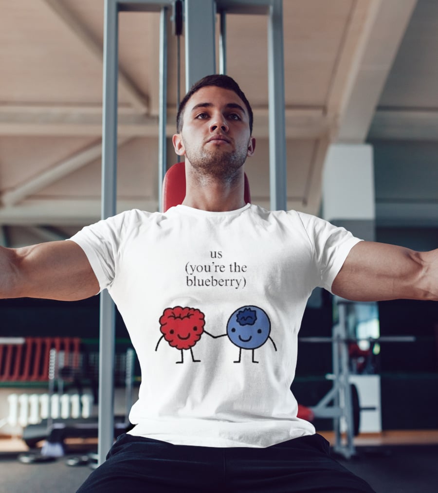 Us You're The Blueberry Cute Couple Raspberry Meme T-Shirt