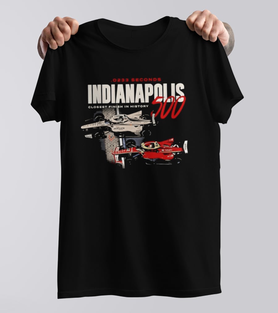 0233 Seconds Indianapolis 500 Closest Finish In History 2026 T-Shirt