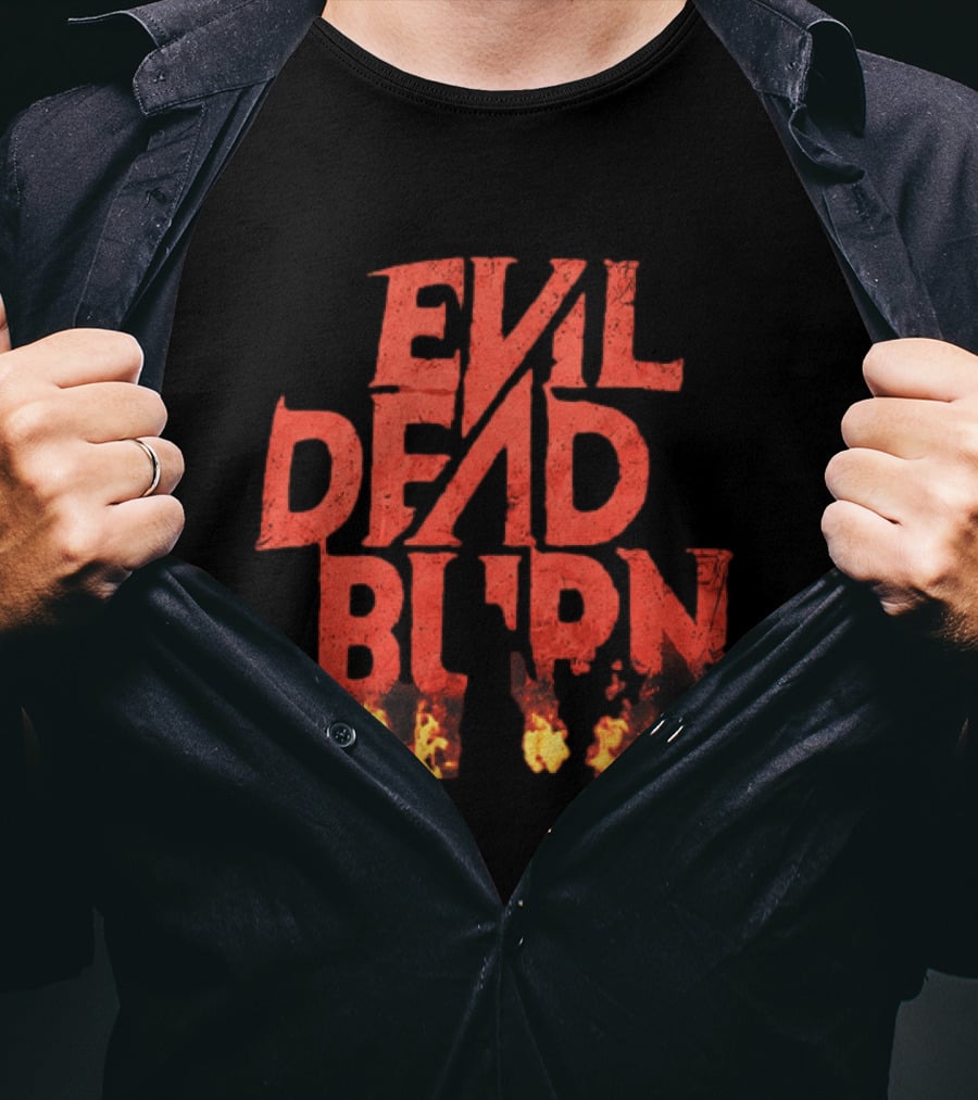 2026 Souheila Yacoub Evil Dead Burn Movie Fire Letters T-Shirt