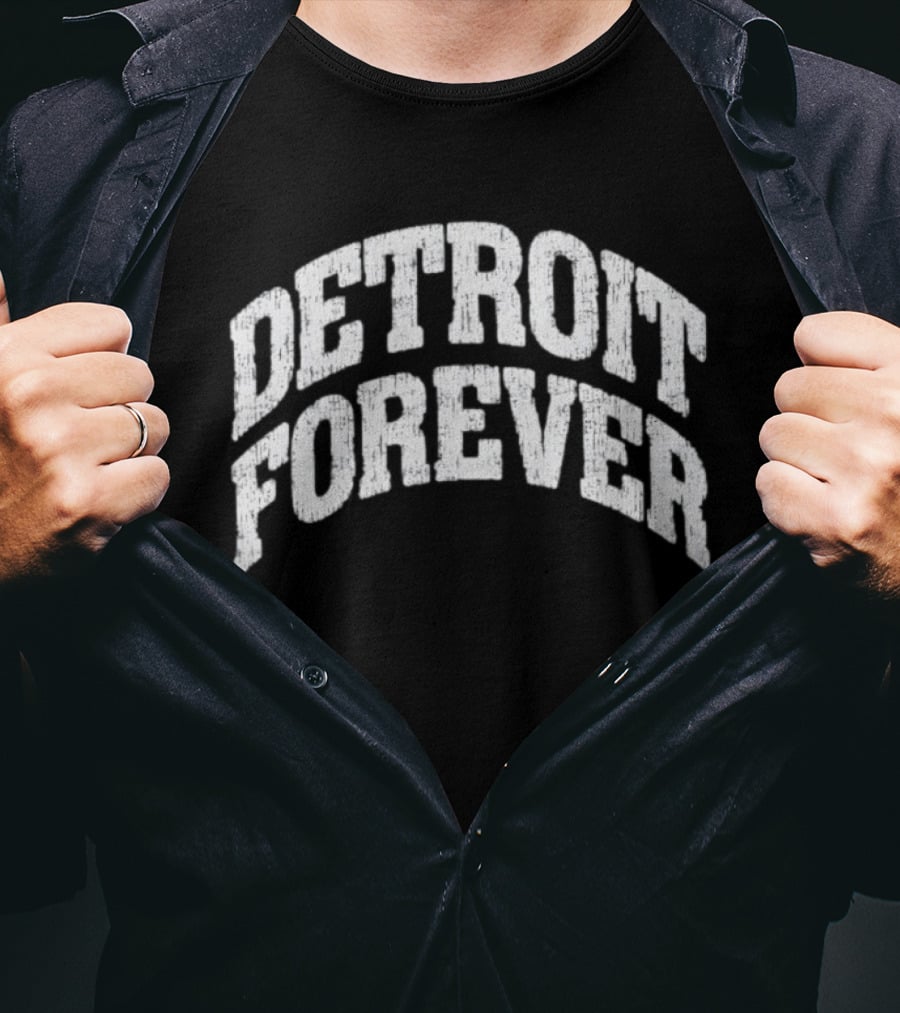 Detroit Forever 2026 Vintage Style Arch T-Shirt