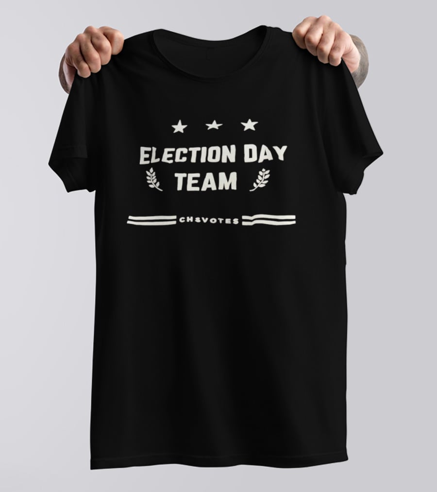 Election Day Team Three Stars CHSVotes Laurel Branches T-Shirt