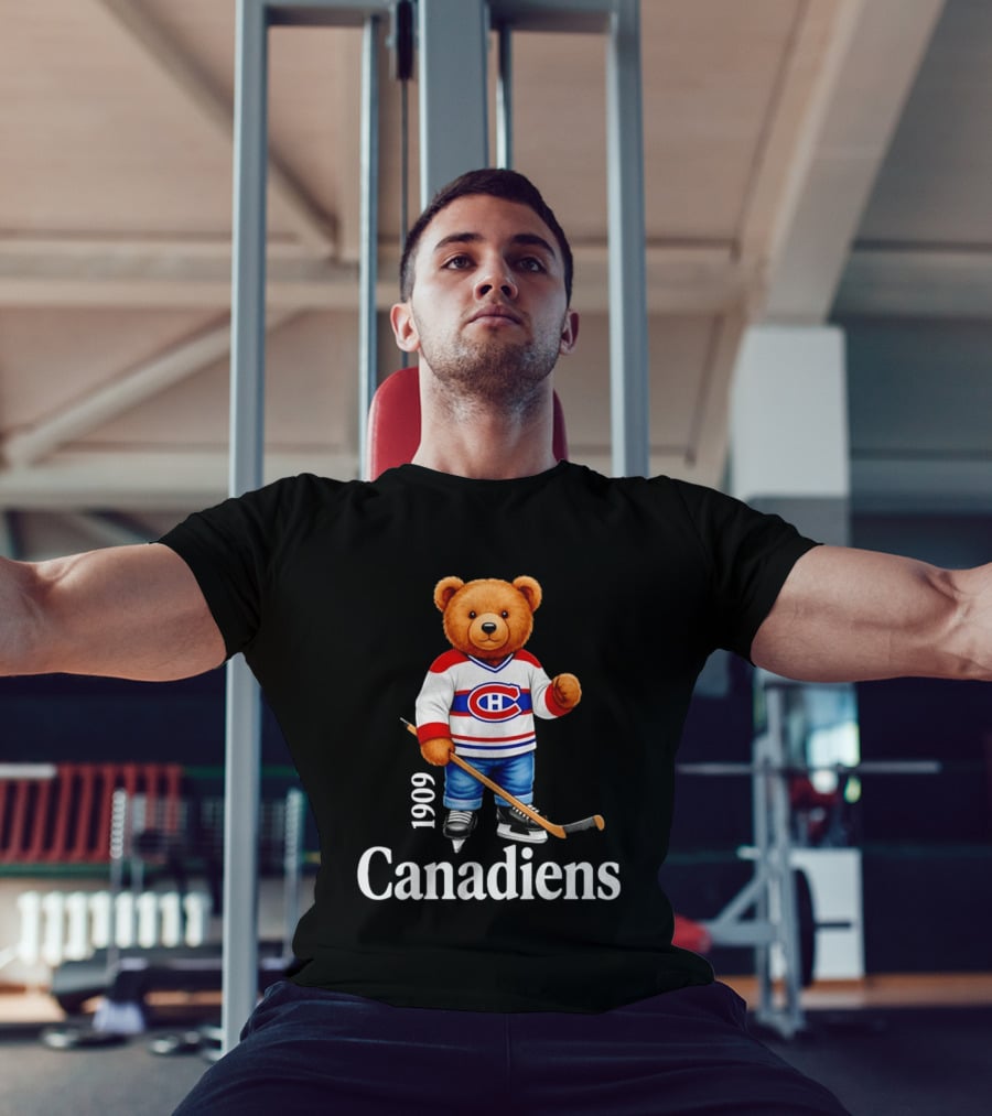 Montreal Canadiens 1909 Bear Hockey T-Shirt