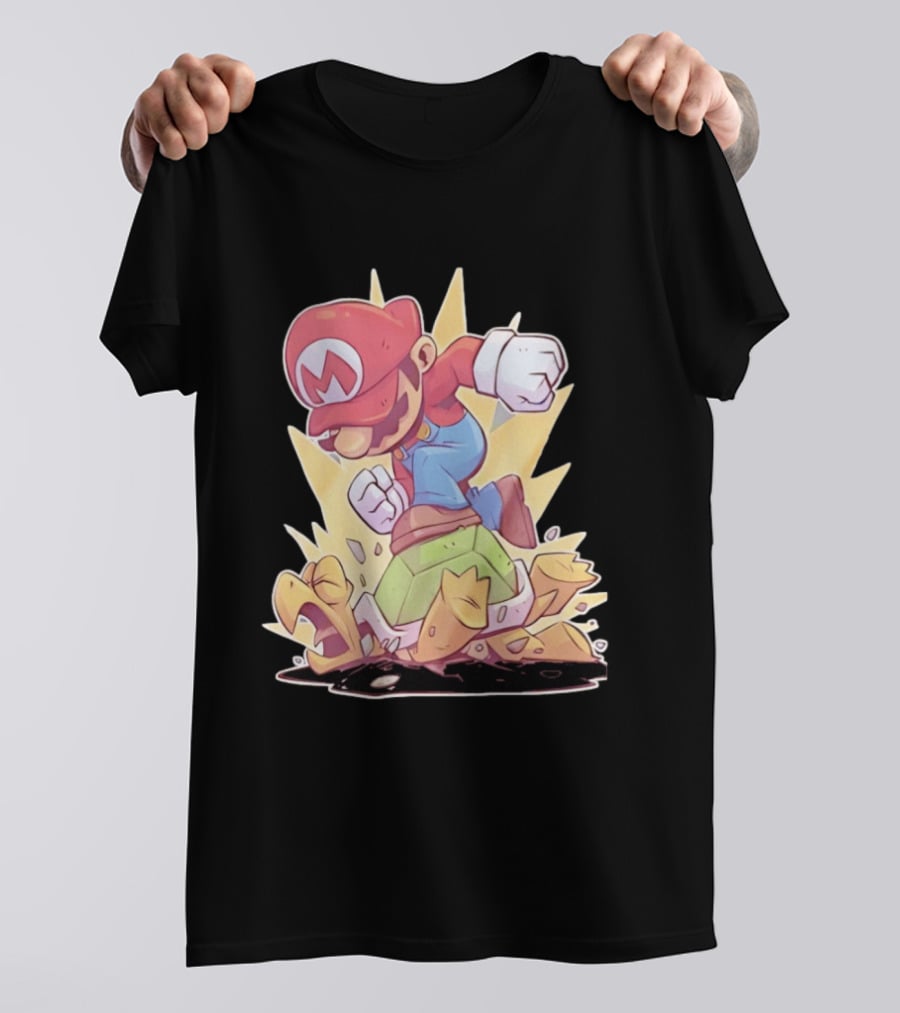 Super Mario Koopa Troopa Smash Stomp Action T-Shirt