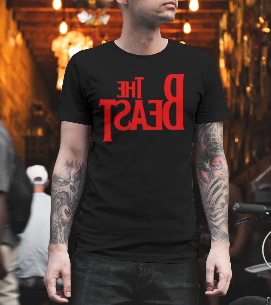 The Beast Bold Red Lettering T-Shirt