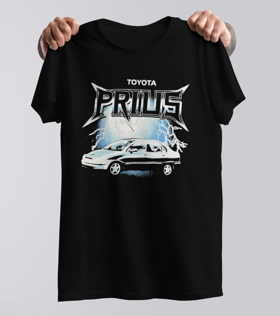 Toyota Prius Lightning Bolt Metal T-Shirt