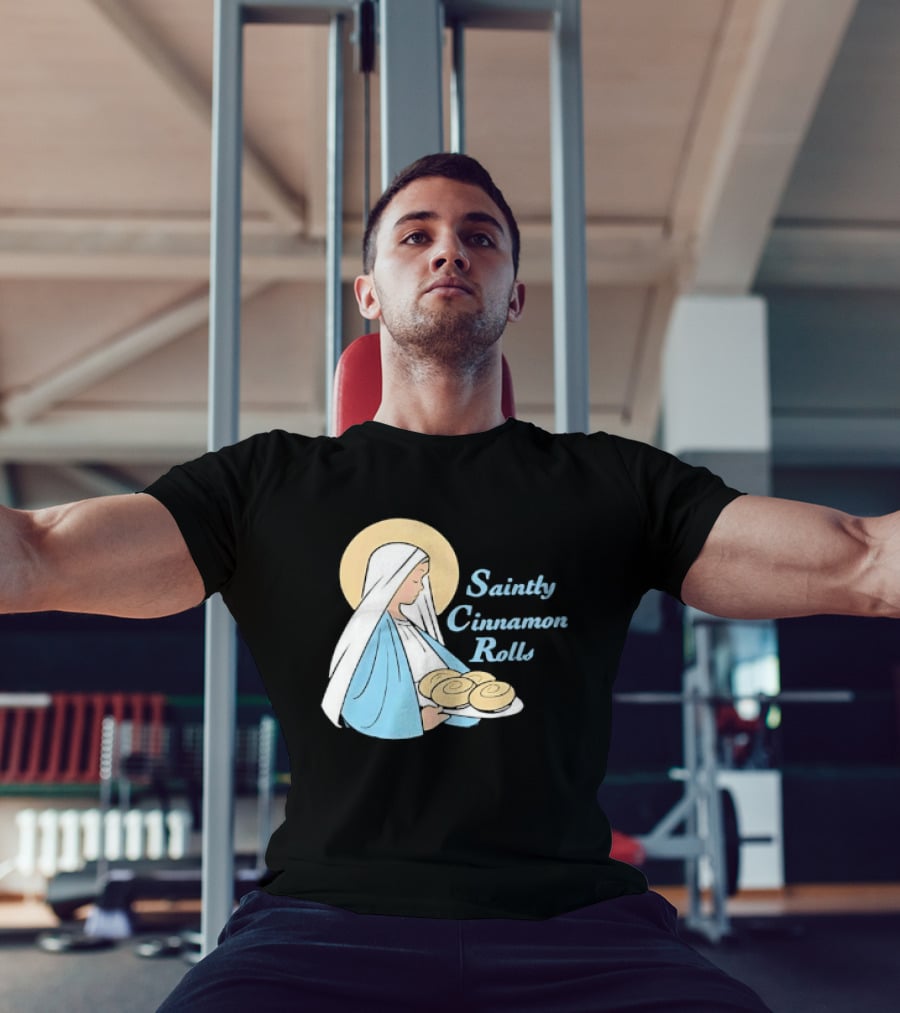 Saintly Cinnamon Roll Angelic Pastry Delight T-Shirt