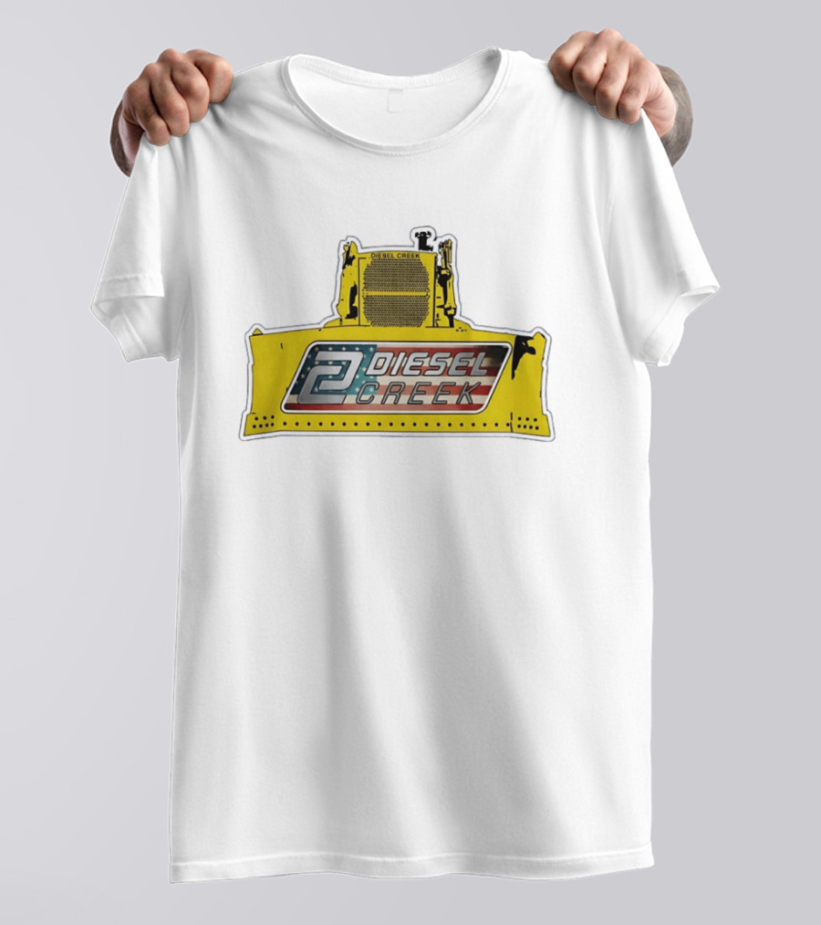 Diesel Creek 46A Dozer Iconic American Flag T-Shirt