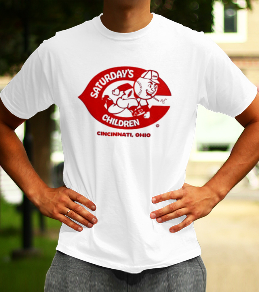 Saturday's Children Cincinnati Ohio Baseball T-Shirt