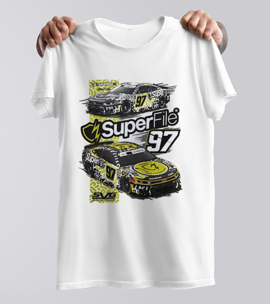 SuperFile 97 Shane Van Gisbergen NASCAR Trackhouse Racing Lefty Out There T-Shirt