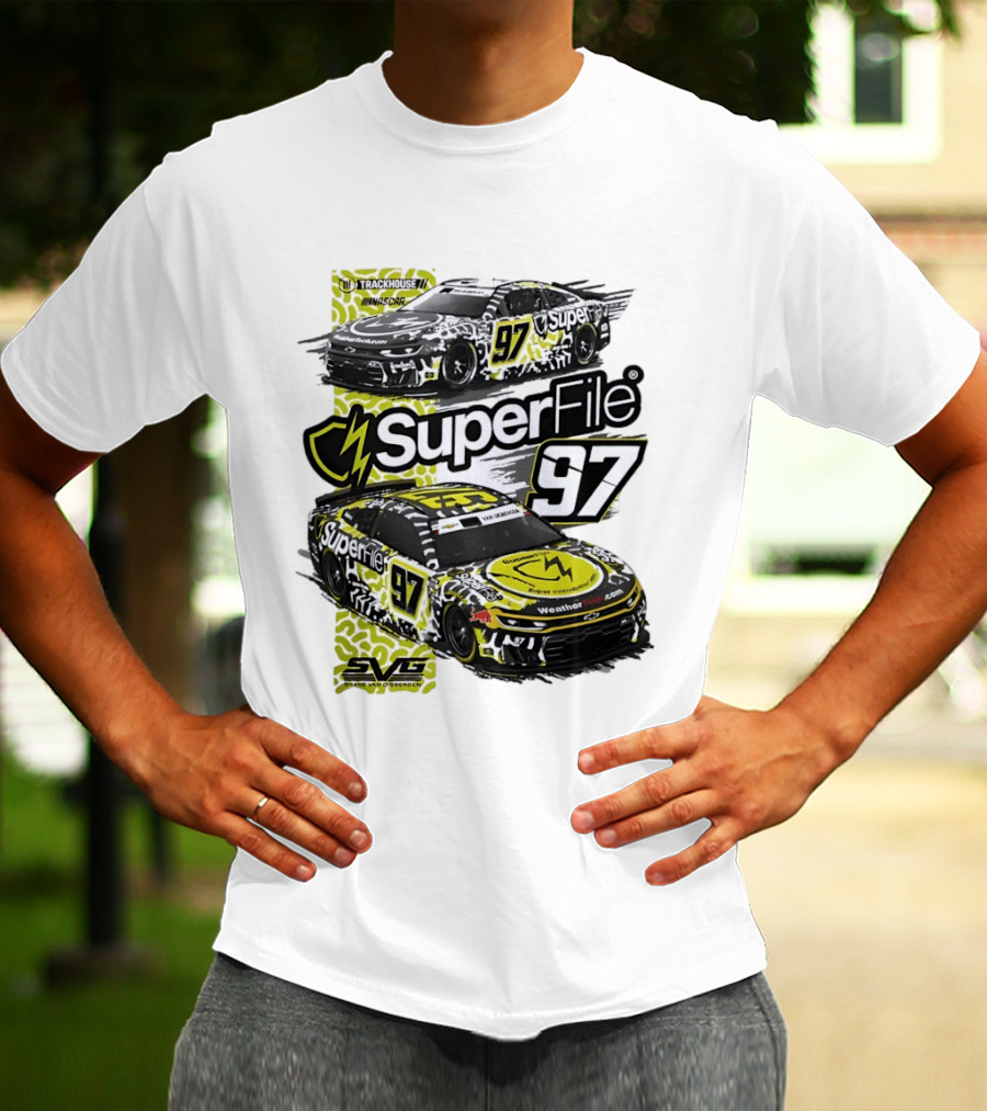 SuperFile 97 Shane Van Gisbergen NASCAR Trackhouse Racing Lefty Out There T-Shirt