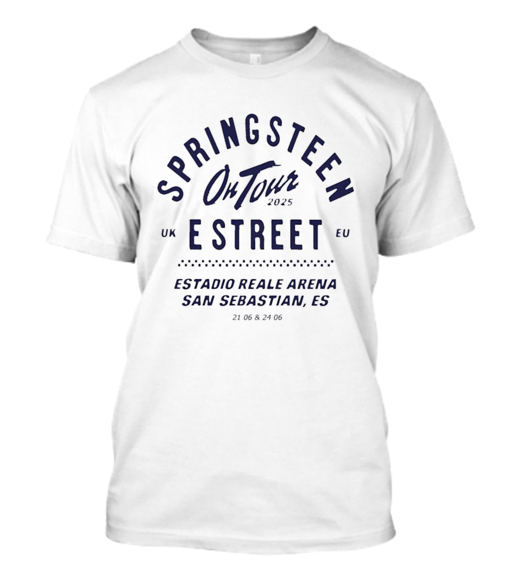 Springsteen On Tour 2025 E Street UK EU Estadio Reale Arena San Sebastian SS T-Shirt