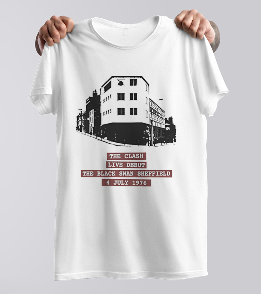 The Clash Live Debut Black Swan Sheffield July 4 1976 Vintage Concert Event T-Shirt