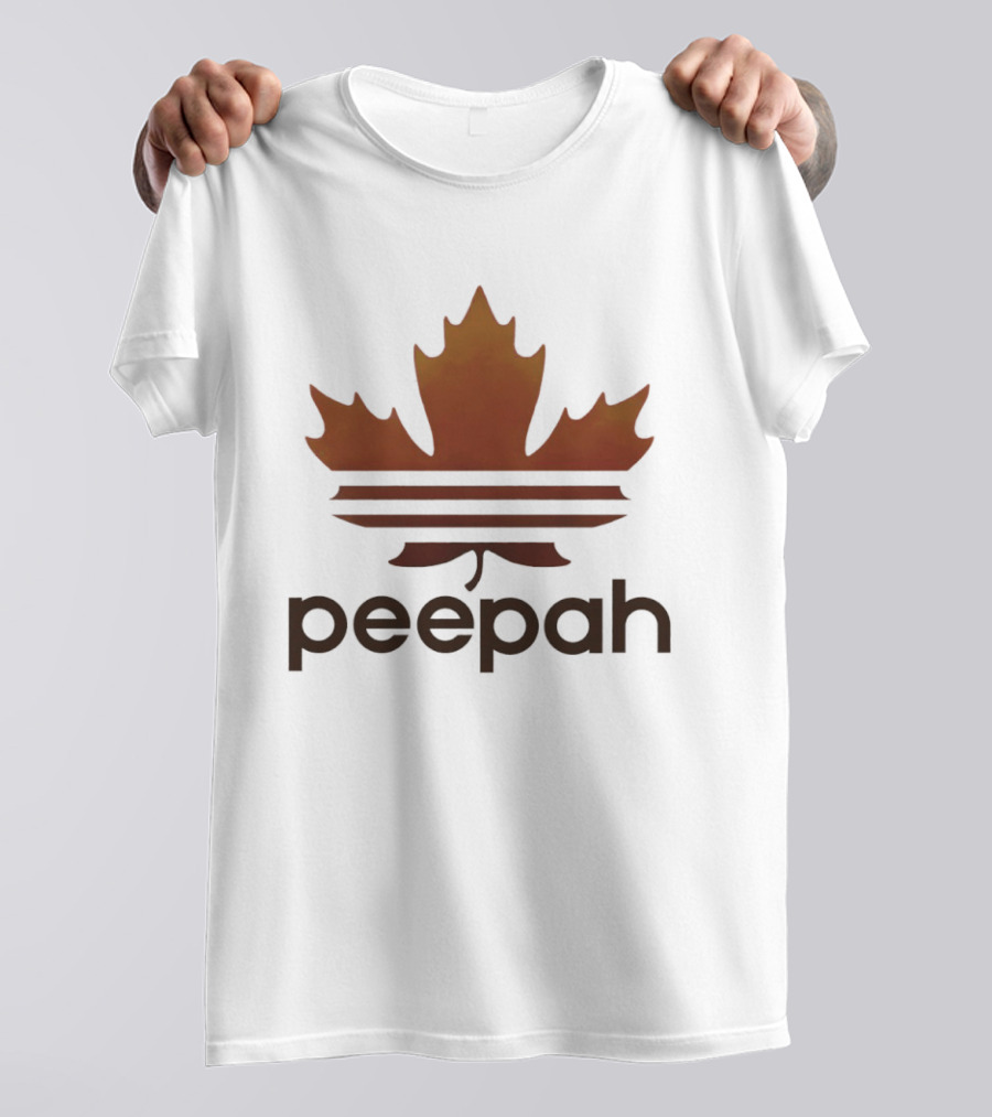 Leaf Peepah Autumn Maple Adidas Parody Peepah T-Shirt