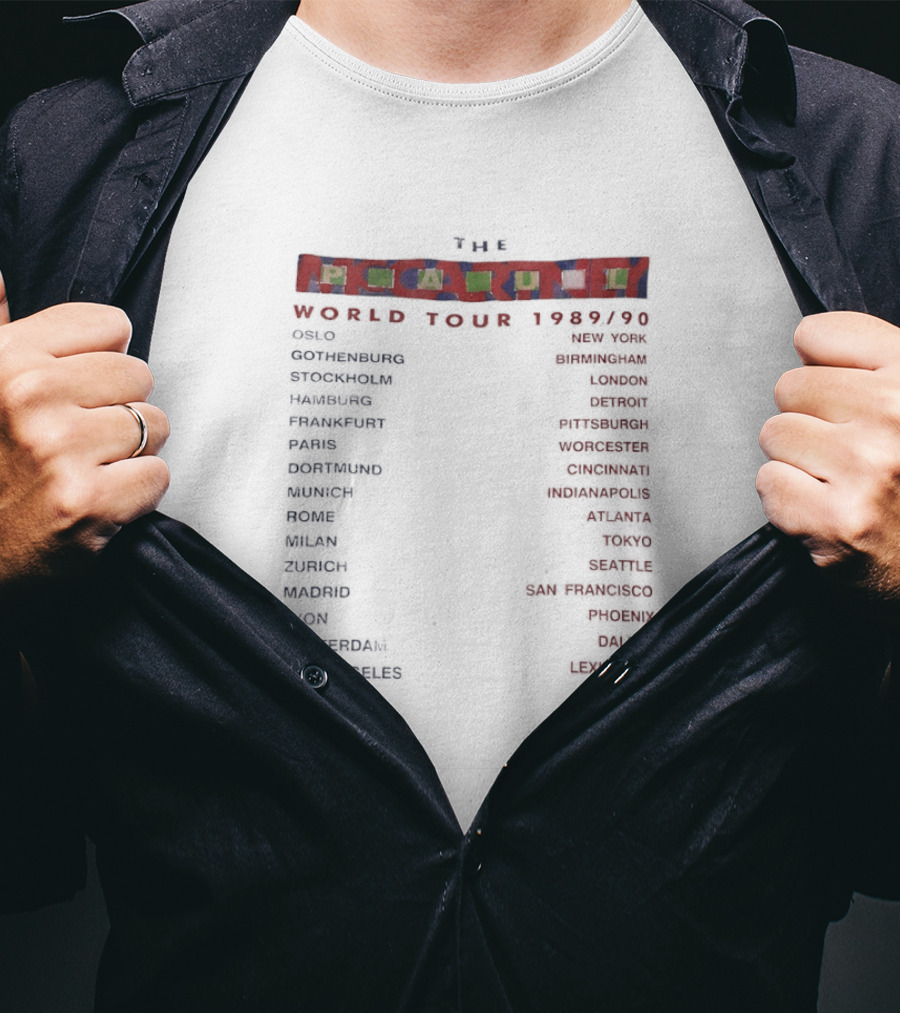 The McCartney World Tour 1989 1990 Tokyo Los Angeles Cities List Concert Dates T-Shirt