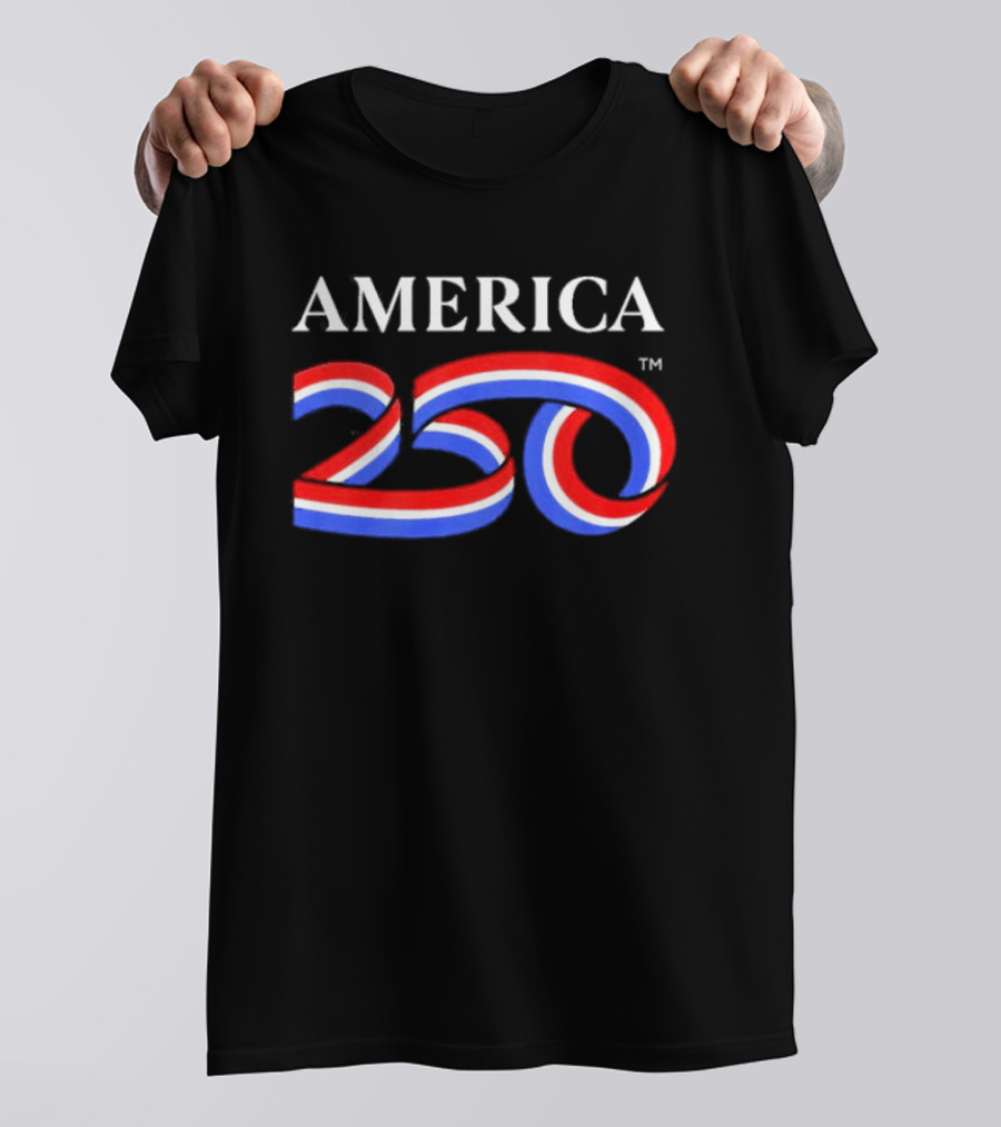 AMERICA 250 Patriotic Celebration Red White Blue T-Shirt