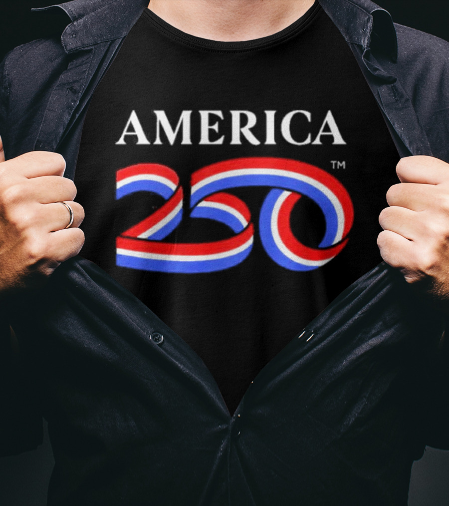 AMERICA 250 Patriotic Celebration Red White Blue T-Shirt