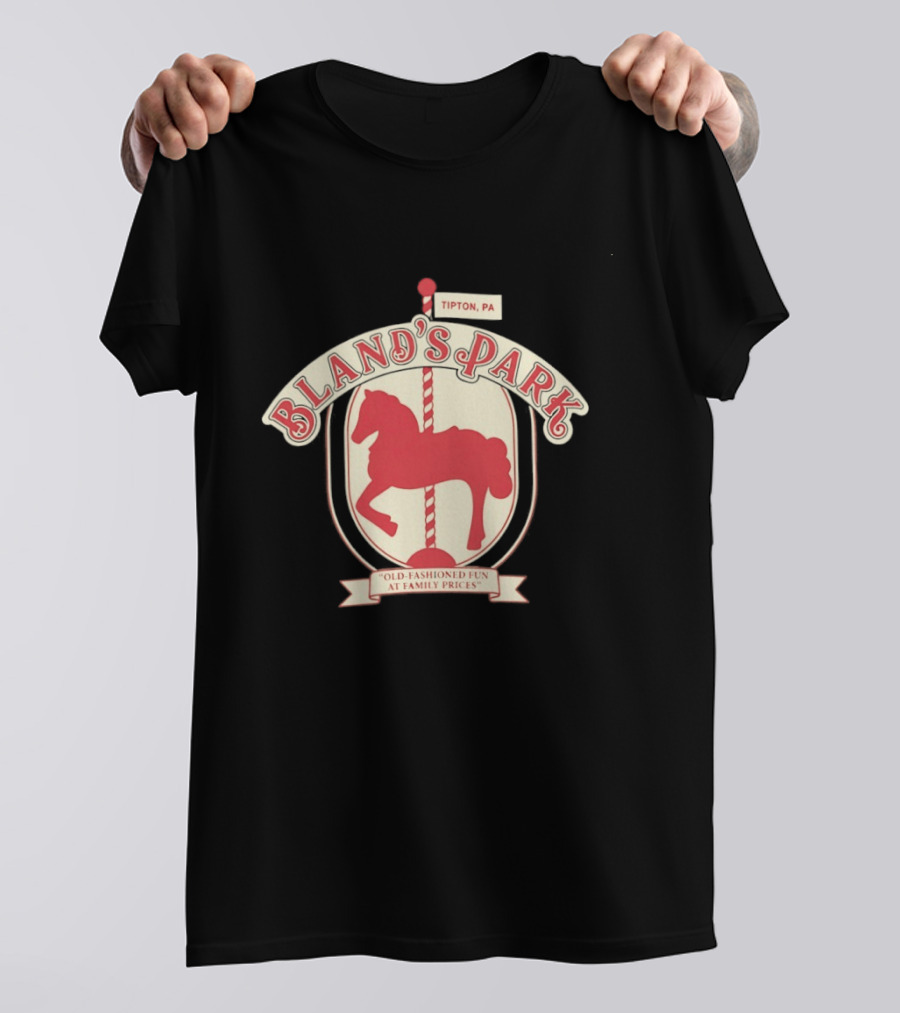 Bland's Park Tipton PA Old Fashioned Carousel Horse Family Prices Fun T-Shirt