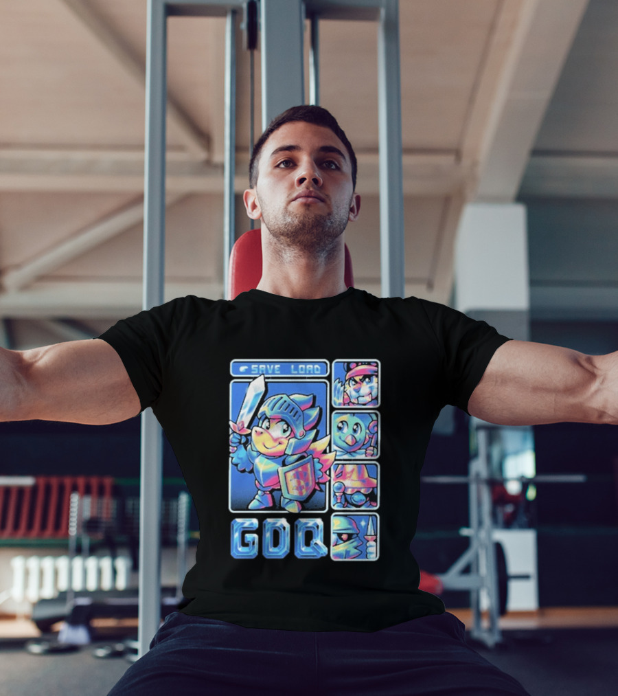 Fangamer GDQ Quick Quest Save Load Knight Adventure Characters T-Shirt
