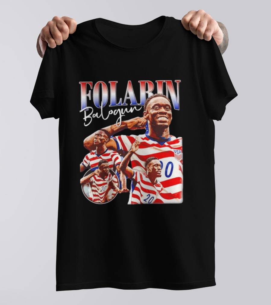 Folarin Balogun USMNT USA Soccer Team 20 Jersey T-Shirt