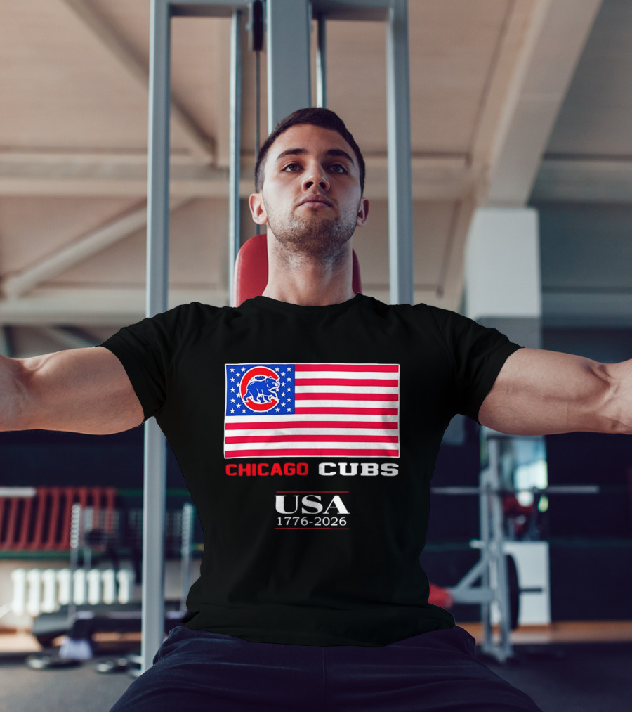 Chicago Cubs USA Flag 1776 2026 Celebration T-Shirt