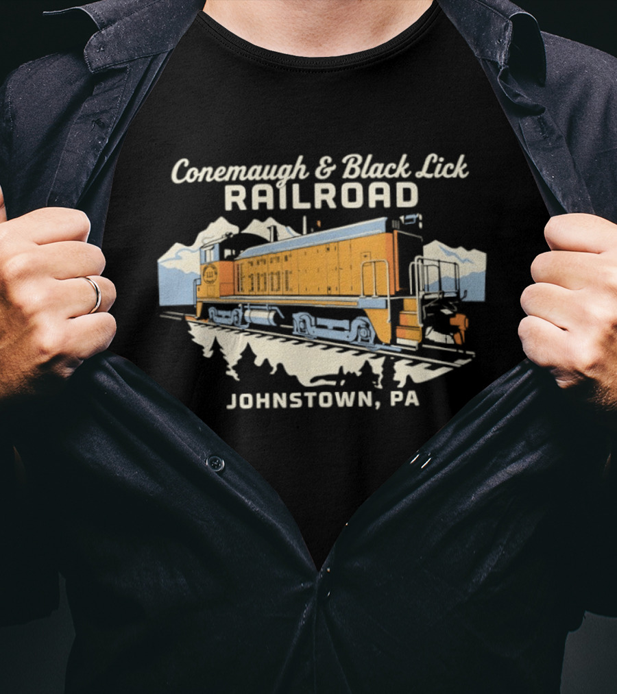 Conemaugh And Black Lick Railroad Locomotive Johnstown PA T-Shirt
