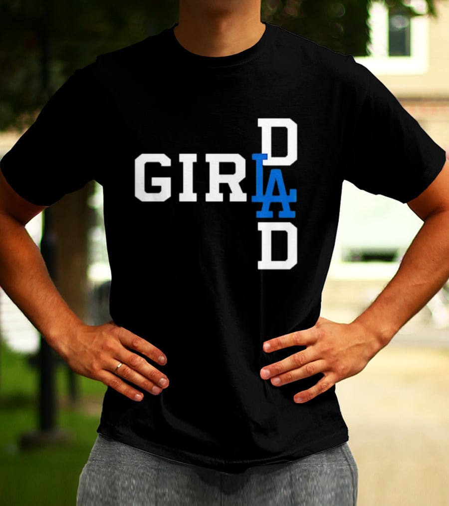 Los Angeles Dodgers MLB Girl Dad Baseball T-Shirt