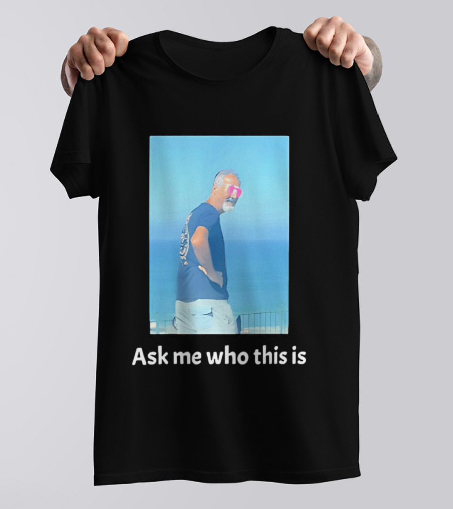 Ask Me Who This Is Hideo Kojima Scenic Beach T-Shirt