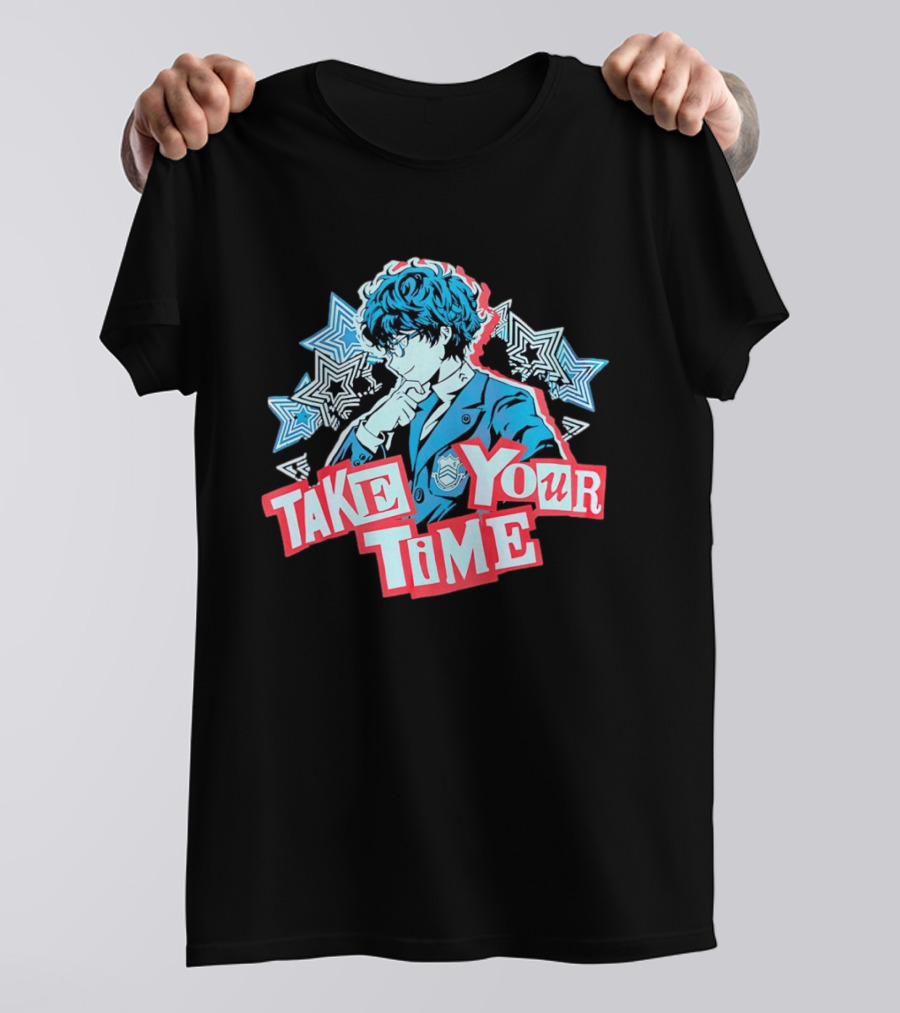 Persona 5 Joker Take Your Time Stars T-Shirt
