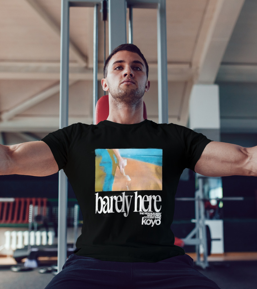 Koyo Barely Here Album Cover Art Beach Scene With Telephone T-Shirt