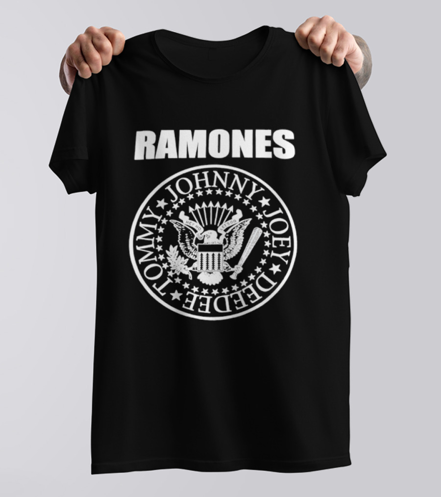 Ramones Hey Ho Let's Go Tommy Johnny Joey Dee Dee Seal T-Shirt