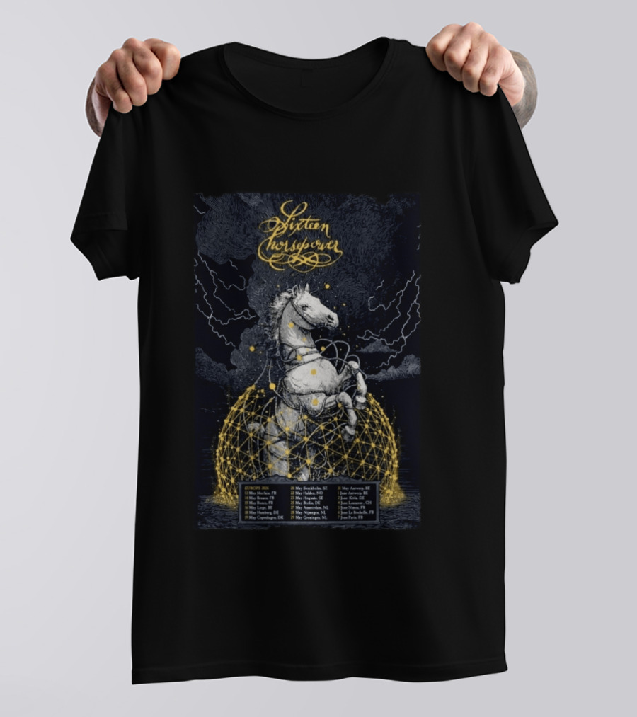 Sixteen Horsepower Europe 2026 Tour Dates And Locations T-Shirt