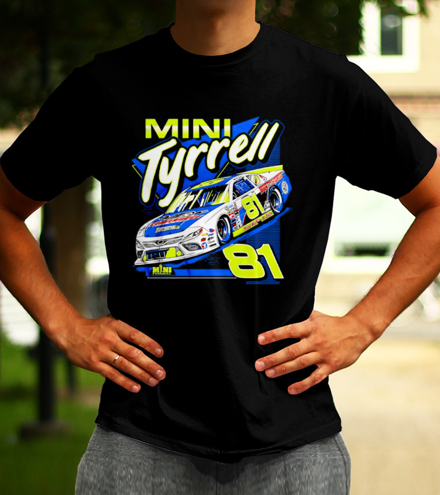 Mini Tyrrell 81 Nascar Racing Car Ts Tin Auto T-Shirt
