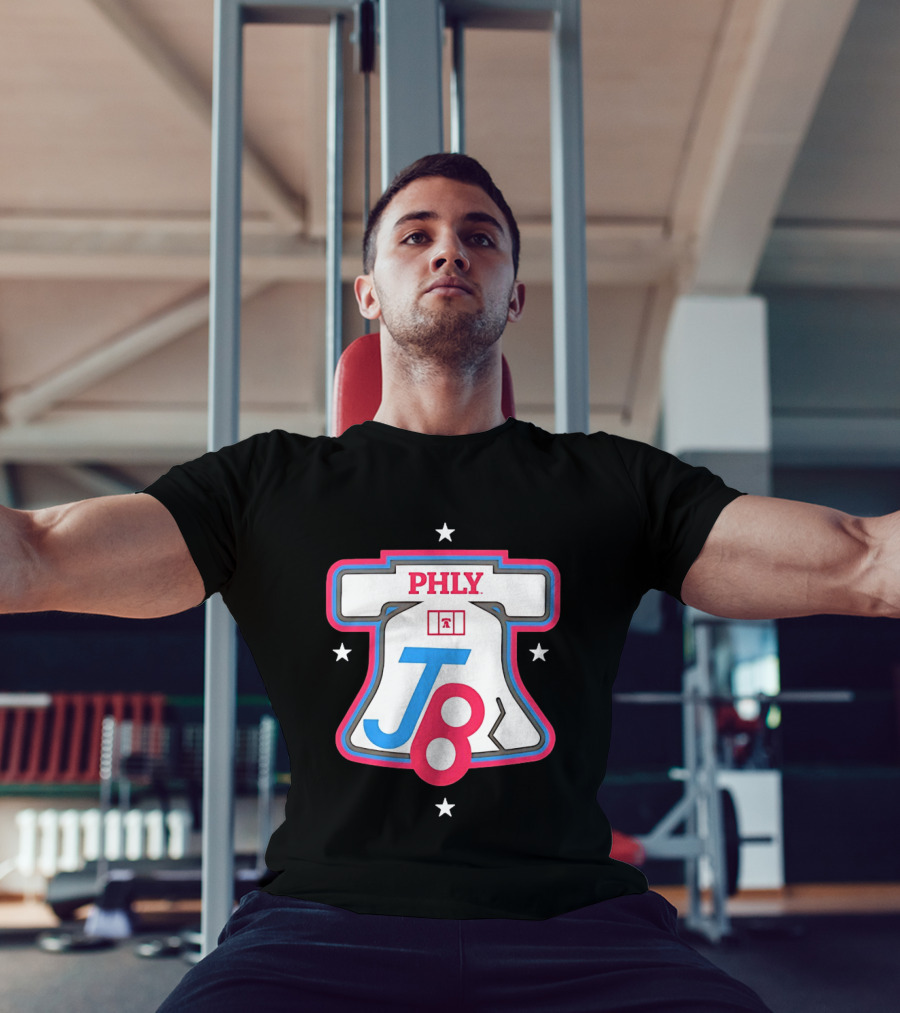 PHLY J8 Liberty Bell Stars Philadelphia Phillies T-Shirt