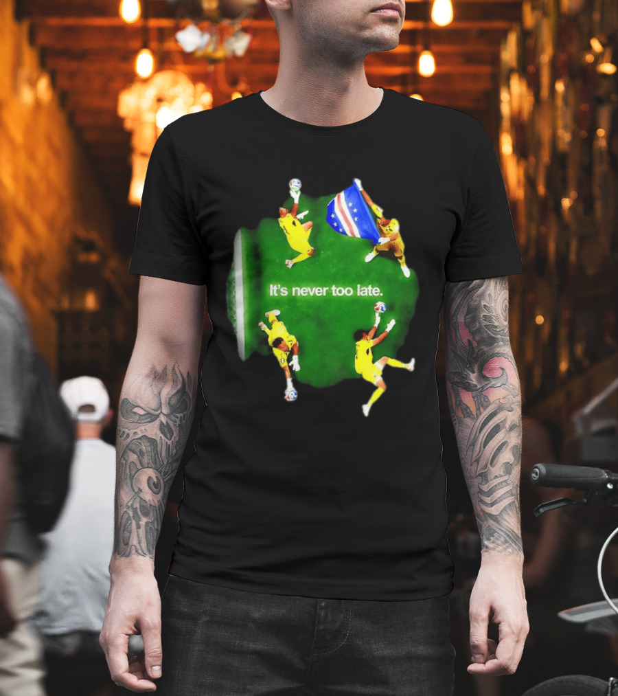 Cape Verde National Team Goalkeeper Vozinha It's Never Too Late T-Shirt