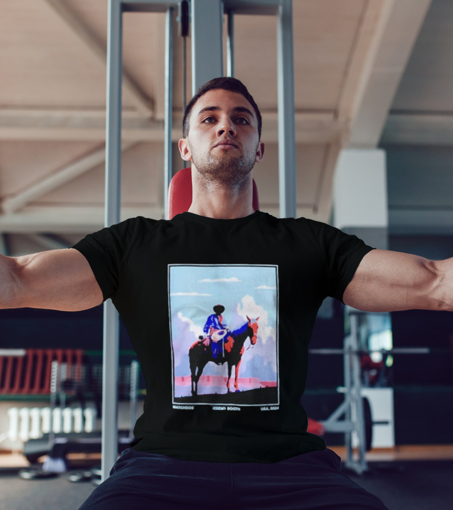 Dog Cowboy By Jeremy Booth USA 2024 T-Shirt