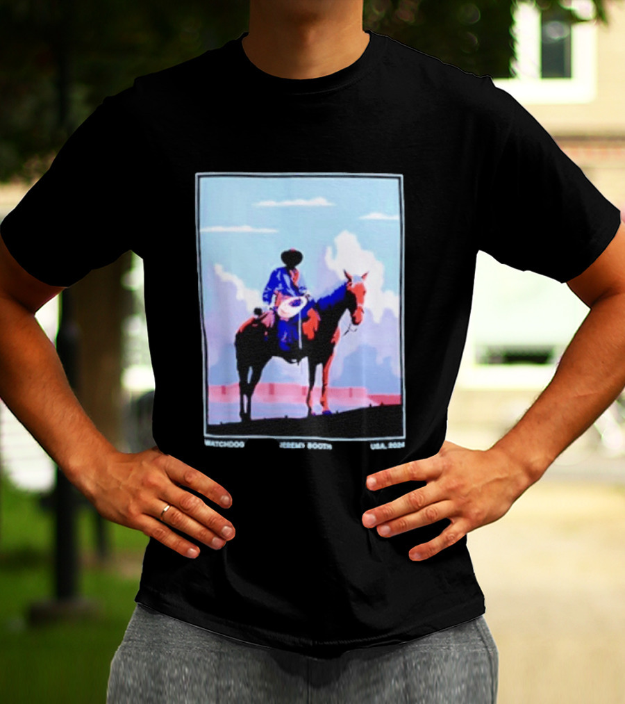 Dog Cowboy By Jeremy Booth USA 2024 T-Shirt