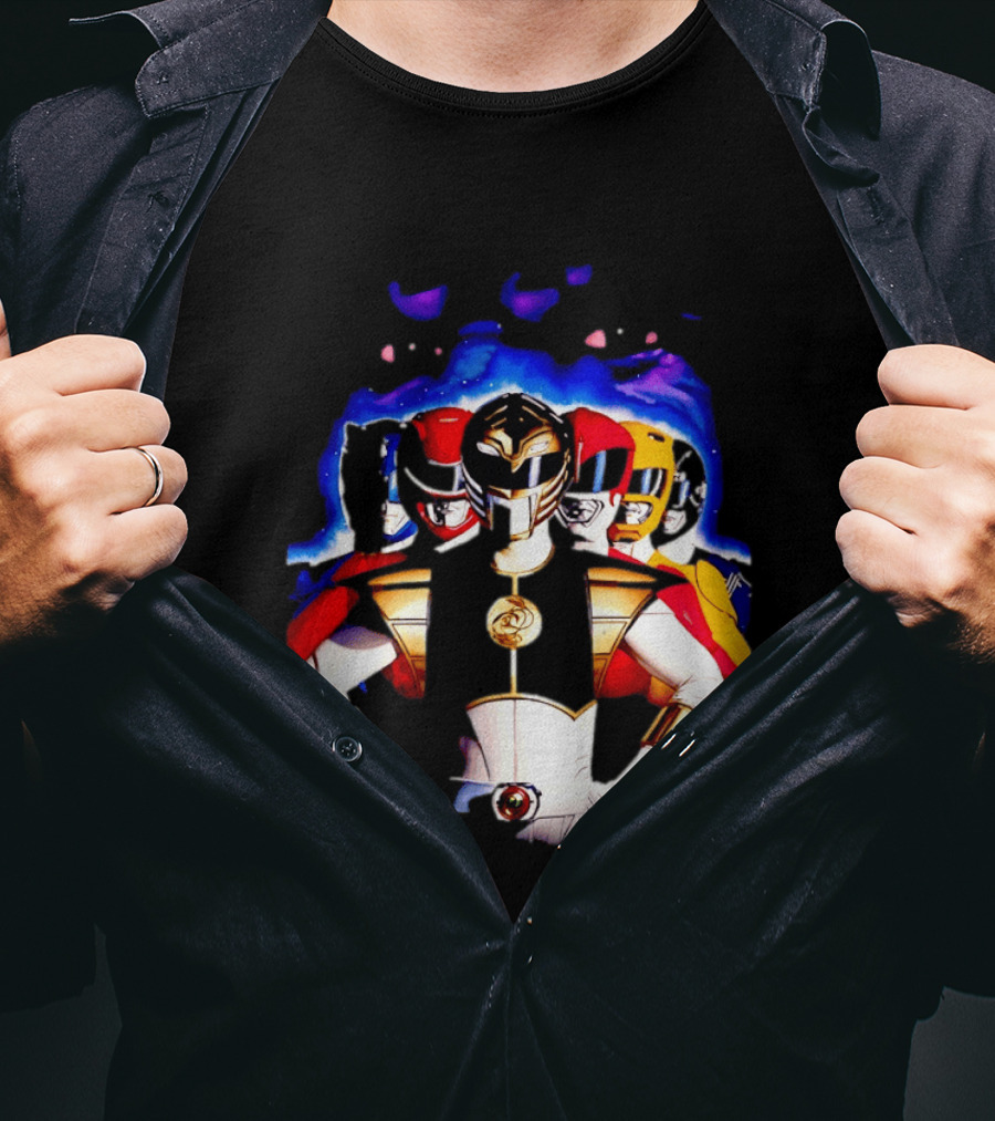 Power Rangers White Ranger Mighty Morphin Team Legacy T-Shirt