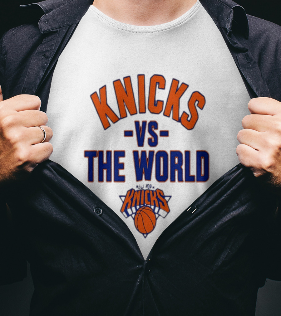 Knicks Vs The World Basketball New York Knicks T-Shirt