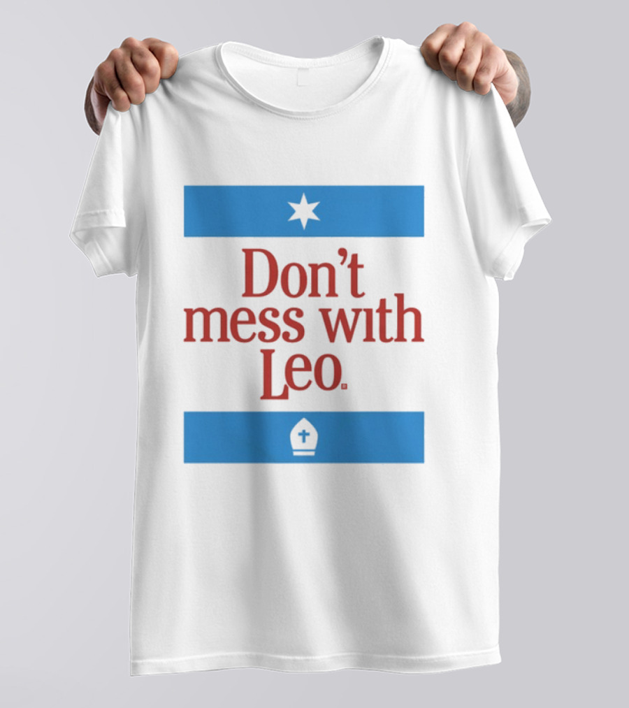 Don't Mess With Leo Star And Cross T-Shirt