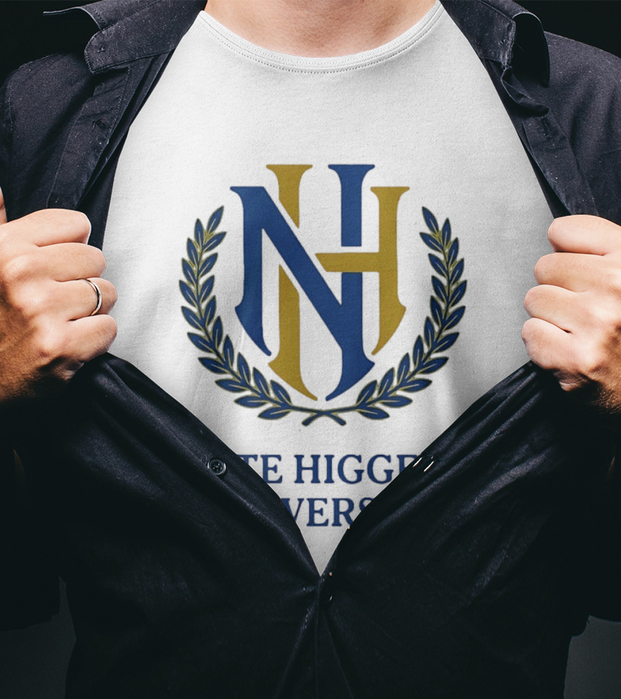 NH University Monogram Crest Laurel T-Shirt