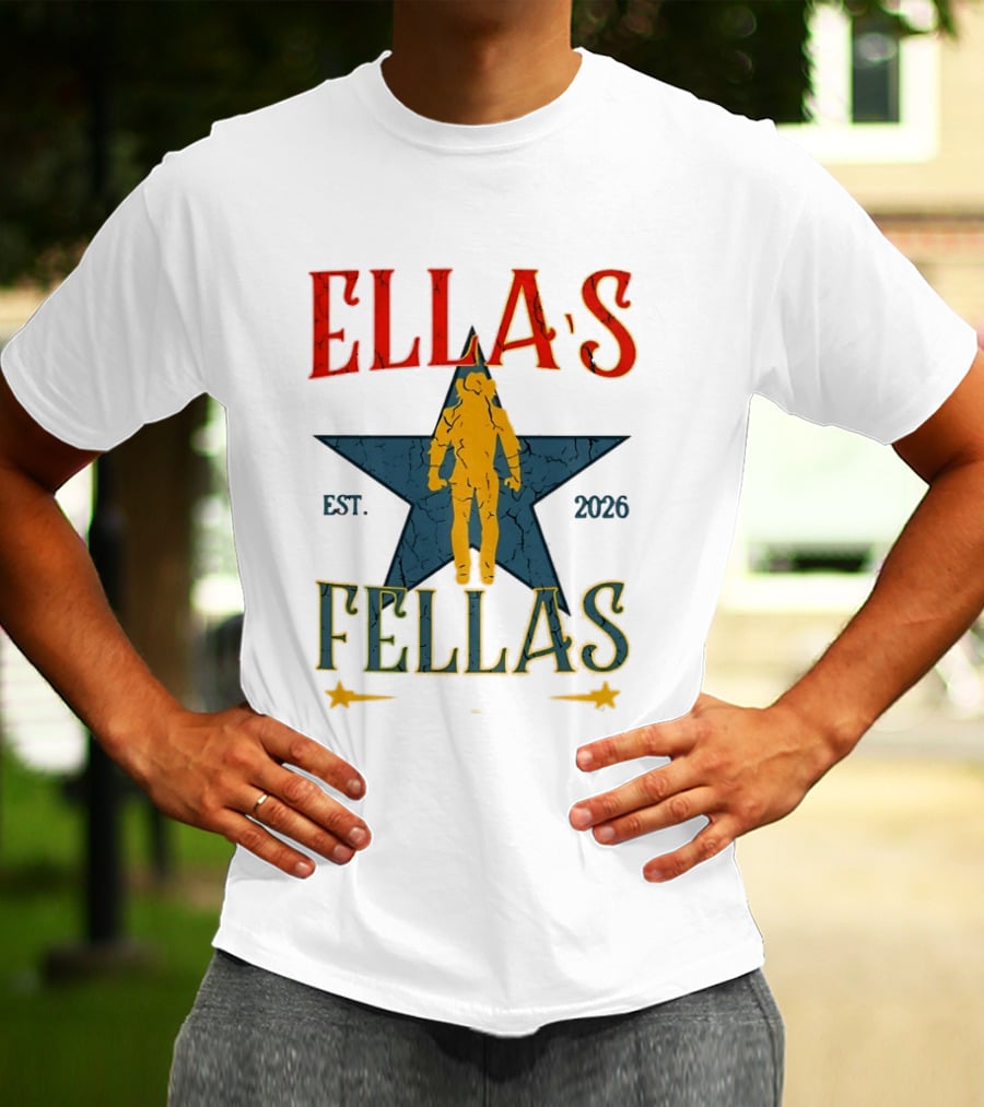 Ella's Fellas Est 2026 Astronaut Star T-Shirt