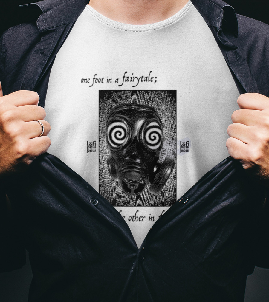 One Foot In A Fairytale The Other In The Abyss Hypnotic Spiral Eyes Face T-Shirt