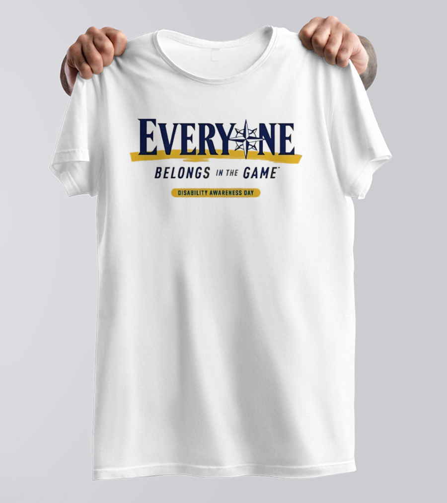 Everyone Belongs In The Game Disability Awareness Day Event Promotion T-Shirt