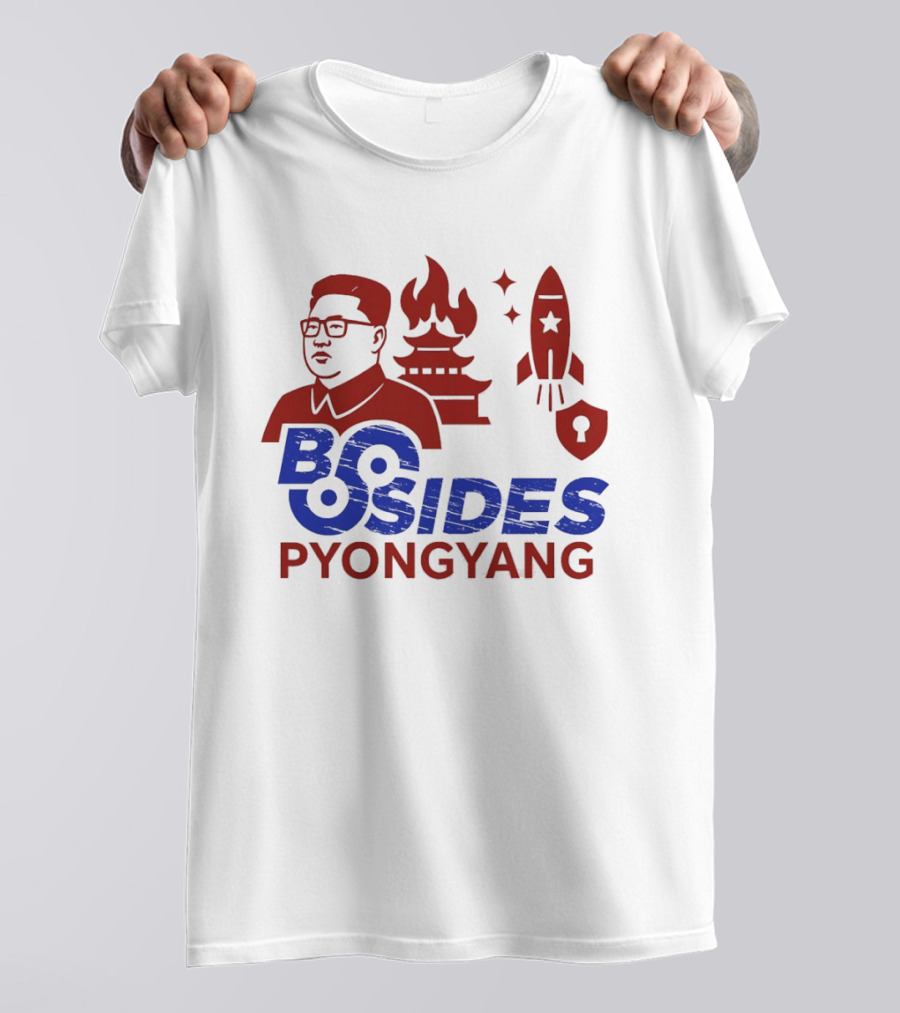 Kim Jong Un BSides Pyongyang Rocket Security Pagoda Shield Star T-Shirt