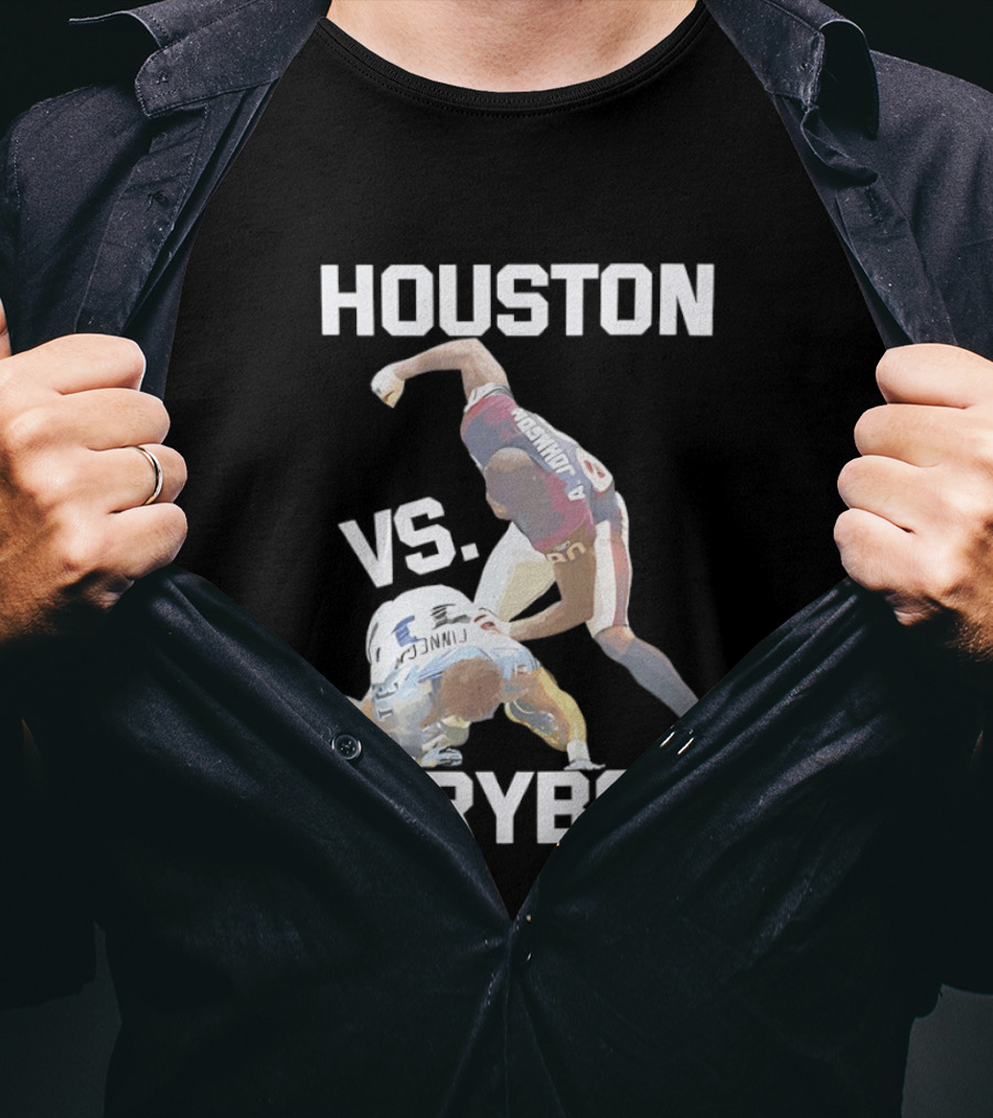 Houston Andre Johnson Vs Cortland Finnegan Everybody Texans Football Rivalry T-Shirt