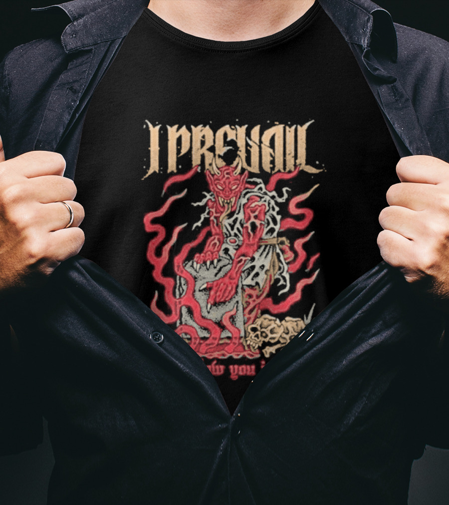 I Prevail Follow You Into Hell Devil Art By Artistfirst T-Shirt
